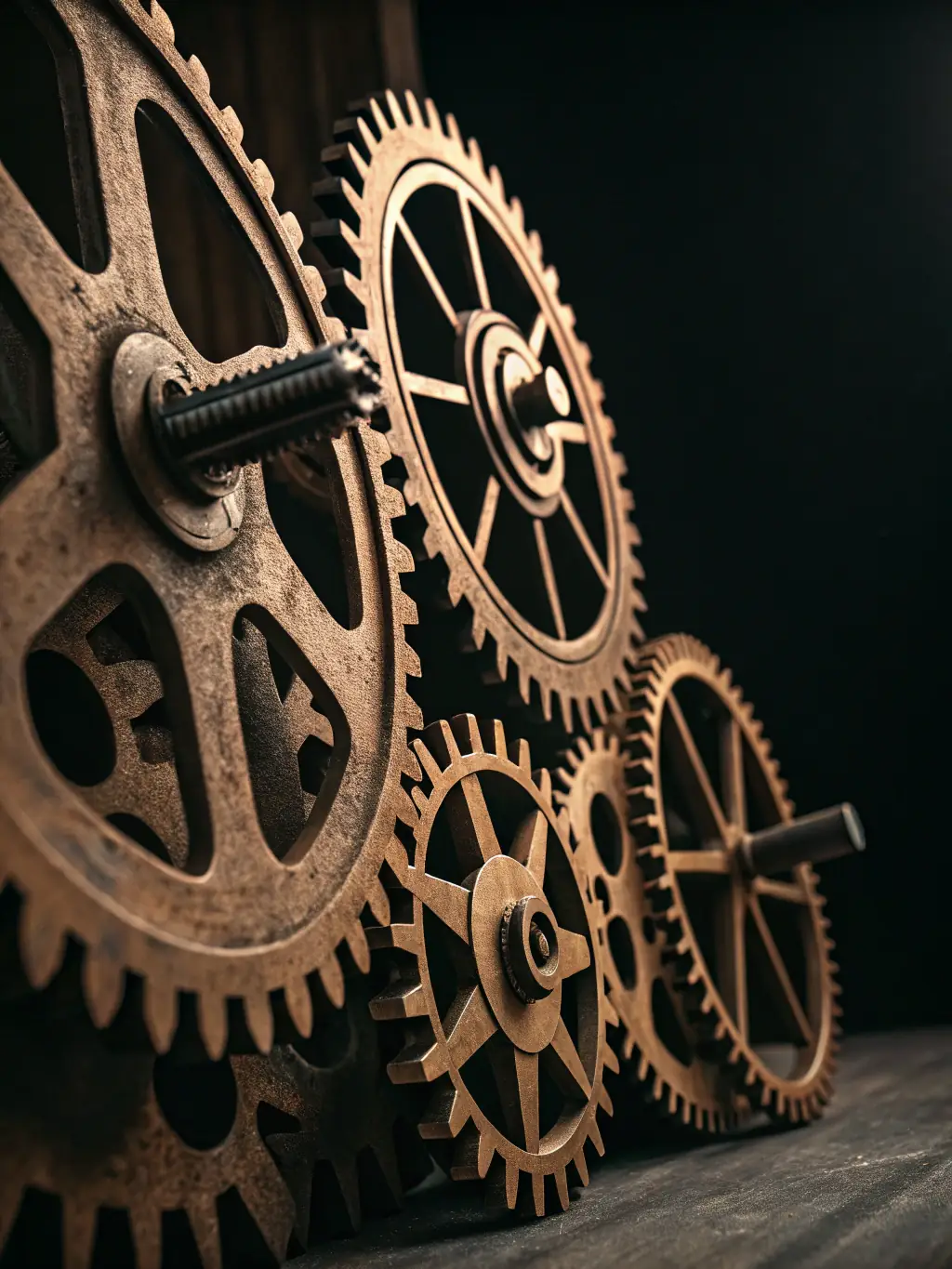 A clock with gears inside, representing the efficient and timely resolution of disputes through mediation. The gears are interlocking, symbolizing cooperation.