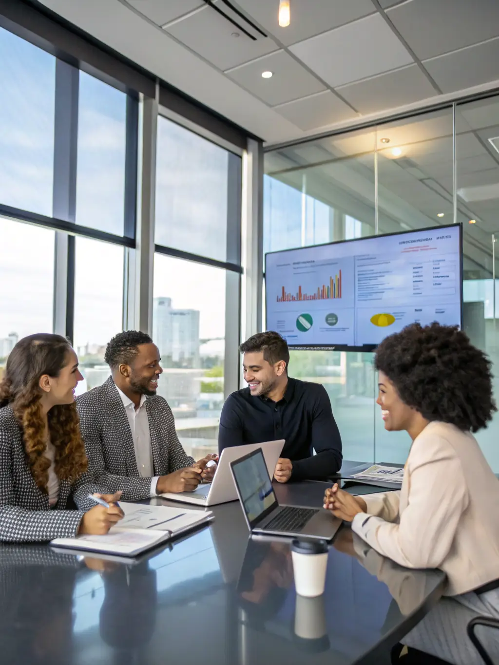 A diverse group of people sitting around a table, engaged in a collaborative problem-solving session, highlighting the inclusive nature of mediation.