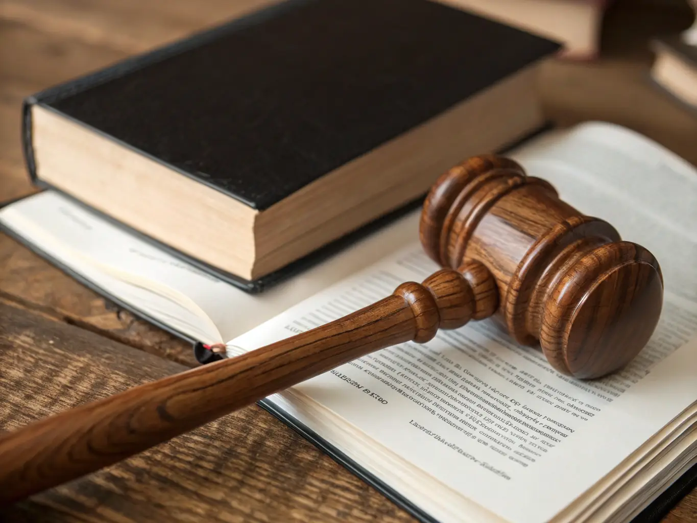A gavel resting on a table next to a signed agreement, representing the finalization of a mediated settlement in a professional and legally sound manner.